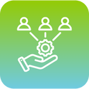 Team strategy icon representing talent management services